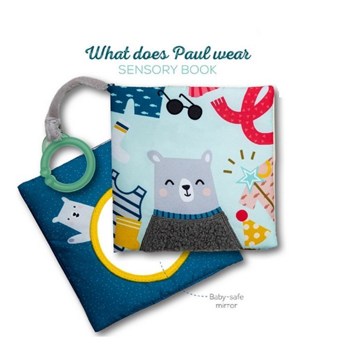 12605-Αντιγραφή Taf toys Εκπαιδευτικό Βιβλιαράκι What does Paul wear book - Image 1