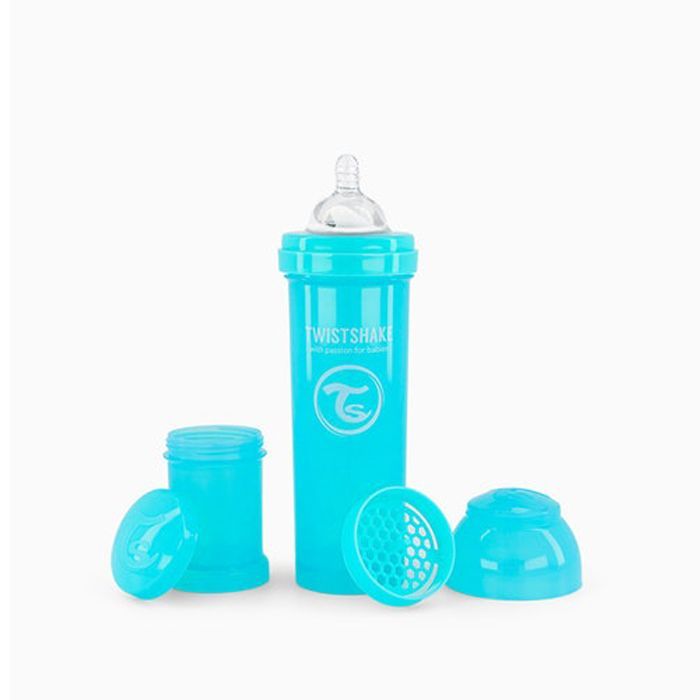 BLUE-14 Twistshake - Μπιμπερό κατά των Κολικών 330ml Pastel Blue - Image 1