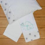 ABO - Σετ Σεντόνια Λίκνου Elephant Mint 3τμχ