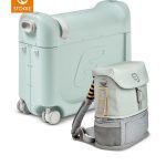 Stokke Jetkids BedBox Βαλίτσα Ταξιδιού Με Crew Backpack Green