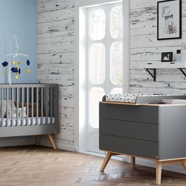Bebejou - Βρεφικό δωμάτιο Nature Baby Anthracite