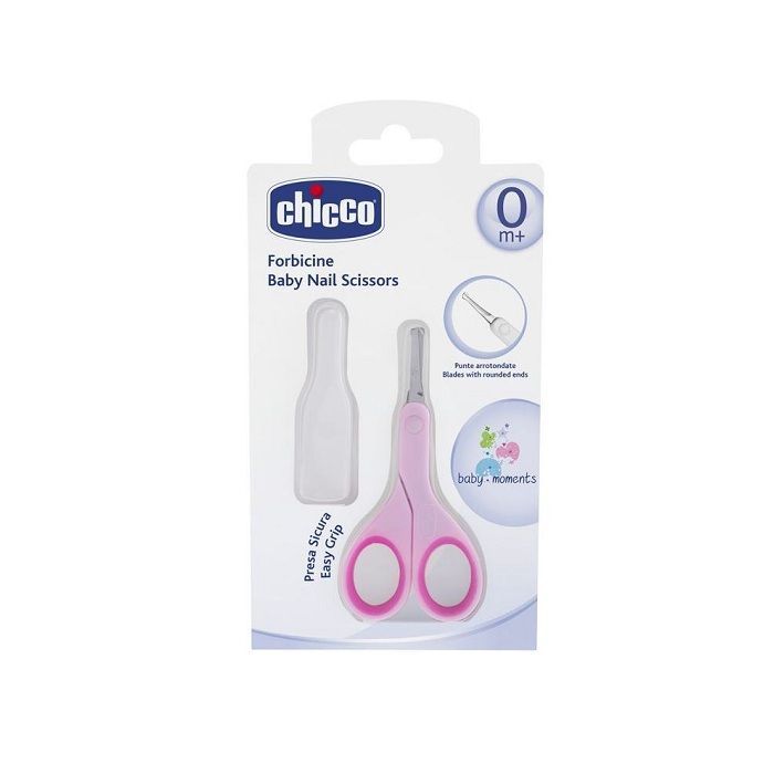 Chicco Ψαλιδάκι Ασφαλείας Με Θήκη Ροζ 05912-10