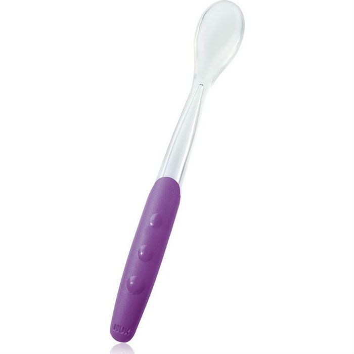 Nuk Easy Learning Μαλακό Κουτάλι Τροφής Από Σιλικόνη Μωβ 4Μ 10.255.065