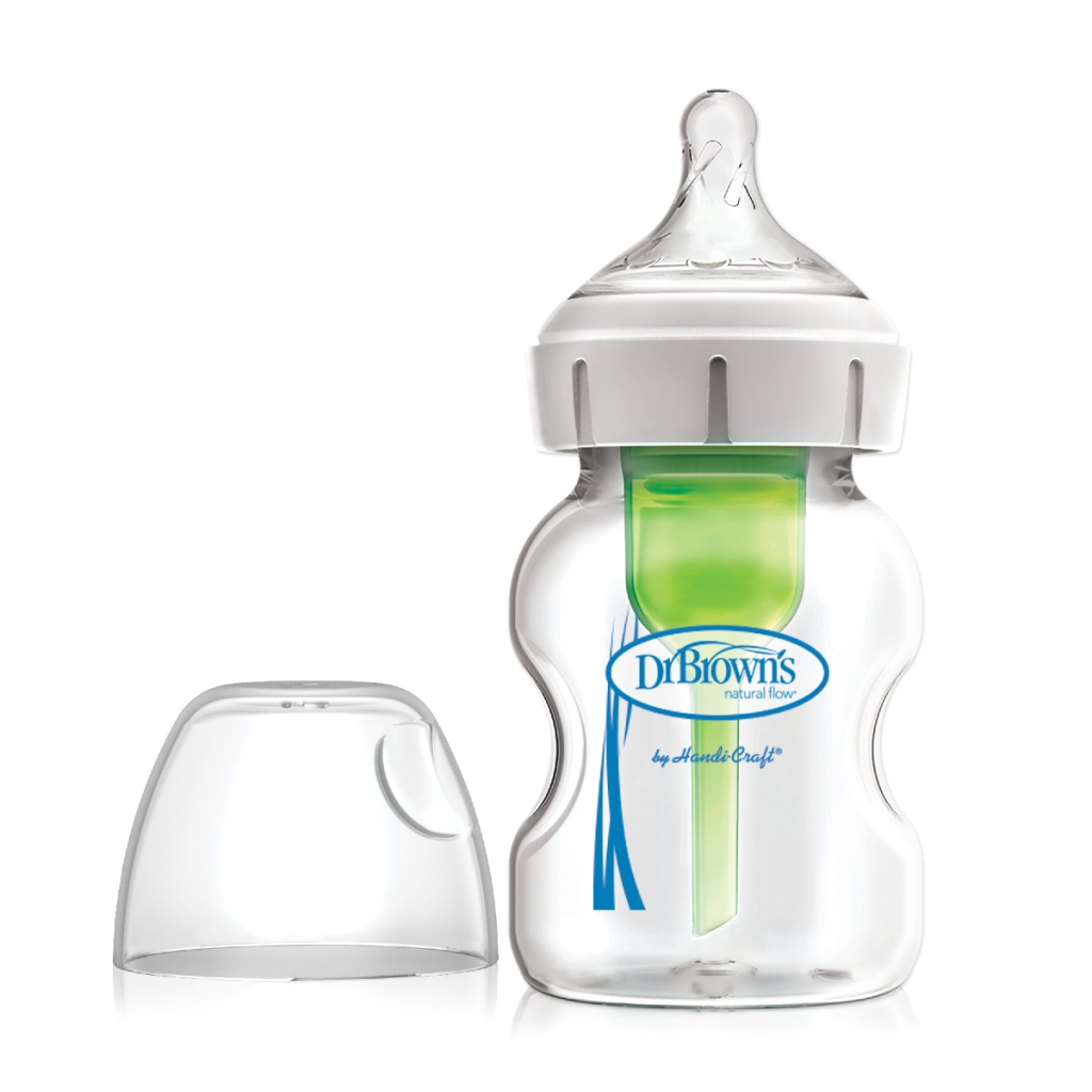 Dr.Brown's - Μπιμπερό γυάλινο Options+ Με Φαρδύ Λαιμό 150ml