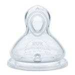 Nuk First Choice+ Θηλή Σιλικόνης Μέγεθος 1 Μεσαία Οπή για Γάλα 0-6m 1 Τεμάχιο