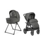 Σύστημα μεταφοράς Inglesina Aptica XT Duo Charcoal Grey με σκελετό Total Black