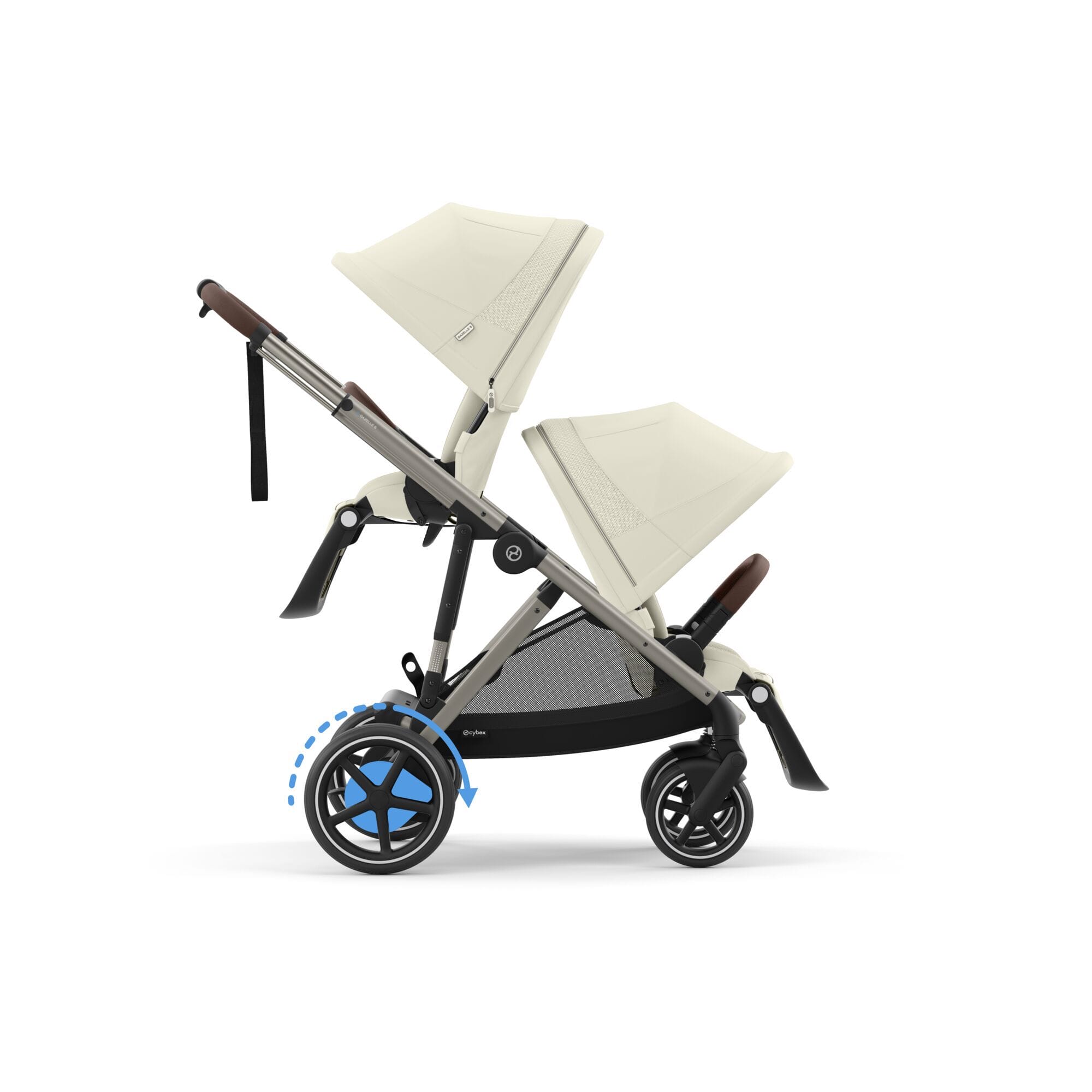 CYBEX Βρεφικό Καρότσι eGazelle S TPE BP Seashell Beige - Image 7