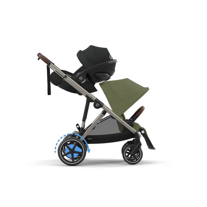 CYBEX Βρεφικό Καρότσι eGazelle S TPE BP Moss Green / khaki - Image 2