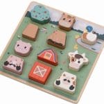 FreeOn Ξύλινο Παιδικό Puzzle Σφηνώματα Φάρμα
