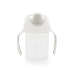 Twistshake Κύπελλο Mini Cup 230ml 4+ Μηνών White με μίξερ φρούτων