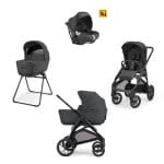 INGLESINA Πολυκαρότσι Quattro Aptica Darwin XT DARWIN MAGNET GREY + Σασί Καροτσιού ΜΑΥΡΟ