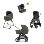 INGLESINA Πολυκαρότσι Quatro Aptica Darwin IVY GREEN + LITIO-ΜΑΥΡΟΣ Σασί Καροτσιού