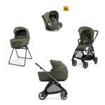 INGLESINA Πολυκαρότσι Quatro Electa Darwin LOFT GREEN + ΜΕΤΑΛΙΚΟ ΜΑΥΡΟ Σάσί Καρότσιού