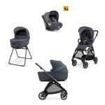 INGLESINA Πολυκαρότσι Quatro Electa Darwin ROOFTOP. BLUE +ΜΕΤΑΛΙΚΟ ΜΑΥΡΟ Σάσί Καρότσιού