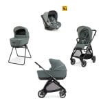 INGLESINA Πολυκαρότσι Quatro Electa Darwin STUDIO GREY + ΜΕΤΑΛΙΚΟ ΜΑΥΡΟ Σασί Καροτσιού