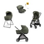 INGLESINA Πολυκαρότσι Quatro Electa Darwin-R-EVO LOFT GREEN + ΜΕΤΑΛΙΚΟ ΜΑΥΡΟ Σάσί Καρότσιού