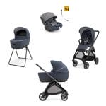 INGLESINA Πολυκαρότσι Quatro Electa Darwin-R-EVO ROOF. BLUE +ΜΕΤΑΛΙΚΟ ΜΑΥΡΟ Σάσί Καρότσιού