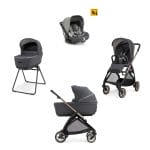 INGLESINA Πολυκαρότσι Quattro Electa Darwin GARAGE GREY + BRONZE ΜΑΥΡΟ Σασί Καροτσιού