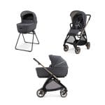 INGLESINA Πολυκαρότσι ELECTA DUO GARAGE GREY + ΜΠΡΟΝΖΕ ΜΑΥΡΟΣ Σάσί Καρότσιού