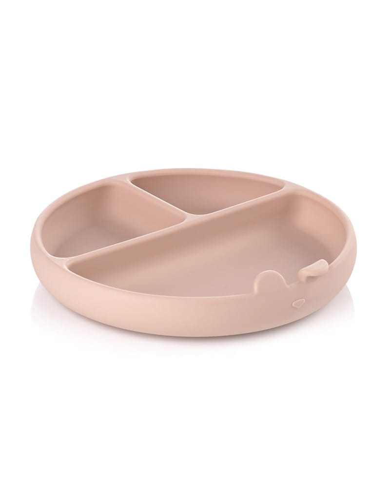 plato-de-silicona-blw JANE Μπωλ Φαγητού με Χωρίσματα Vanilla Silicone Pale - Image 1